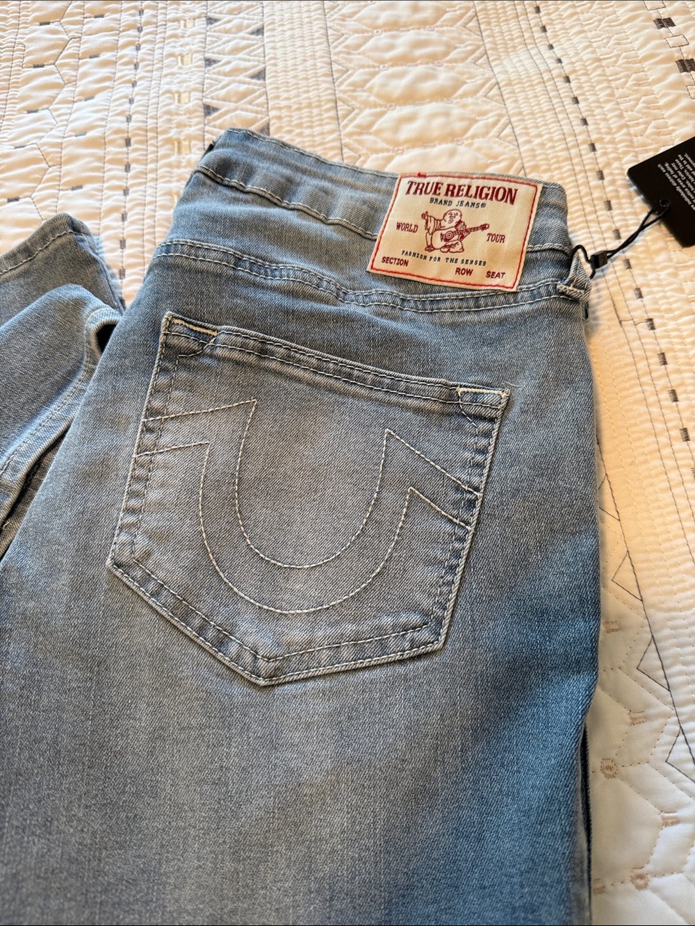 True Religion Light Blue Bootcut Jeans New With Tag Size 31.